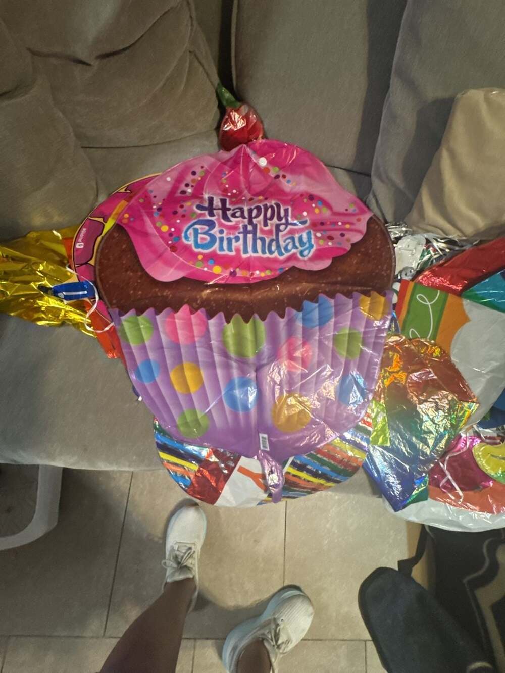 Lot of unused Assorted Happy Birthday and Decorative Mylar Foil Balloons